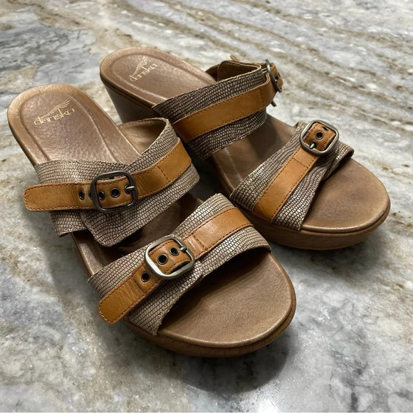 Dansko Women’s Jessie Sand Lizard Sandal Comfort Leather - Picture 11 of 12